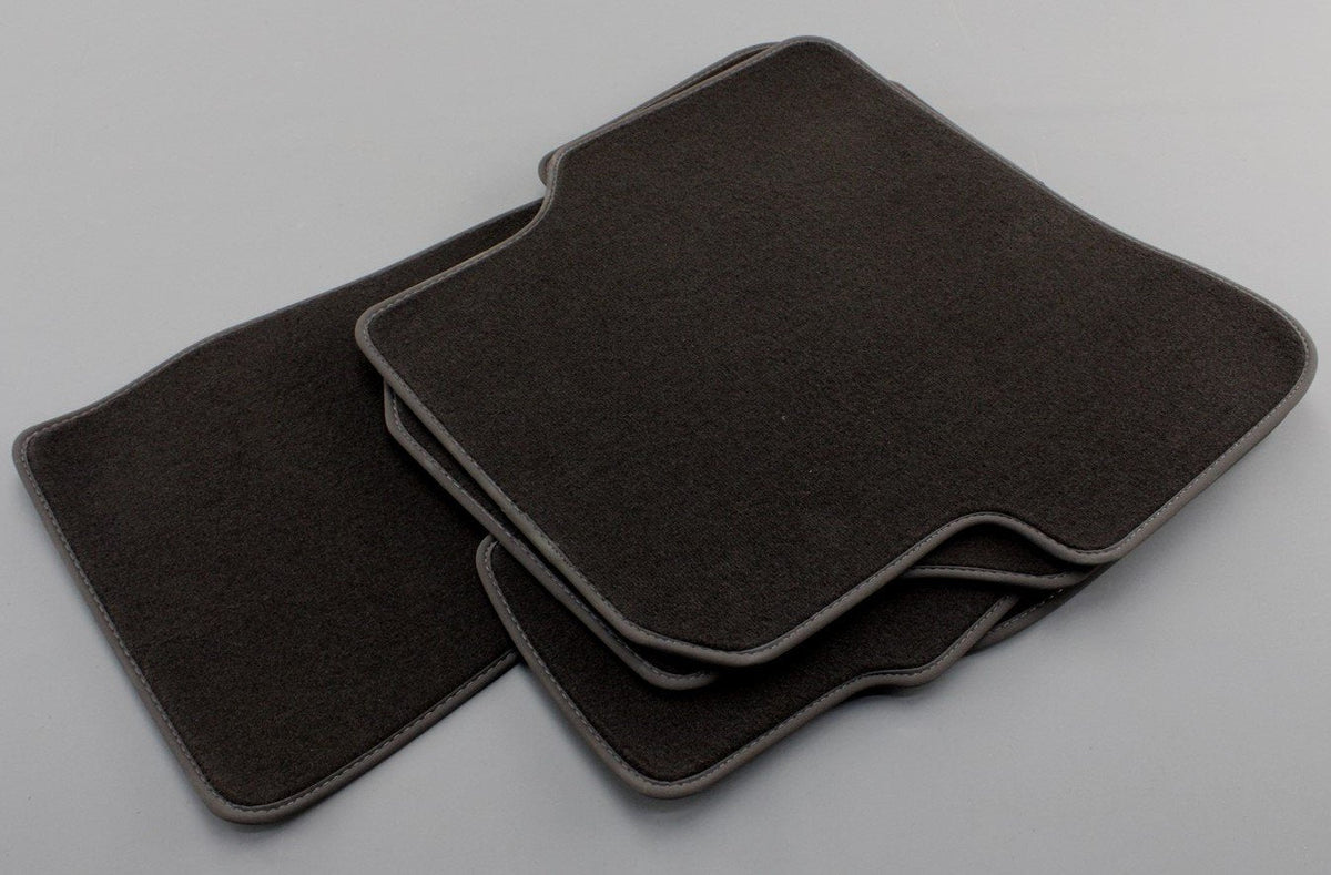 VW CC 2012-17 Front and rear floor mats RHD (Dark Brown) 3C2863011C EOQ, view 1