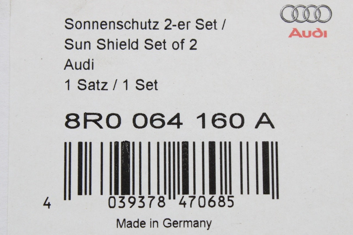 Audi Q5 2009-2017 rear door window sun shade blinds set 8R0064160A