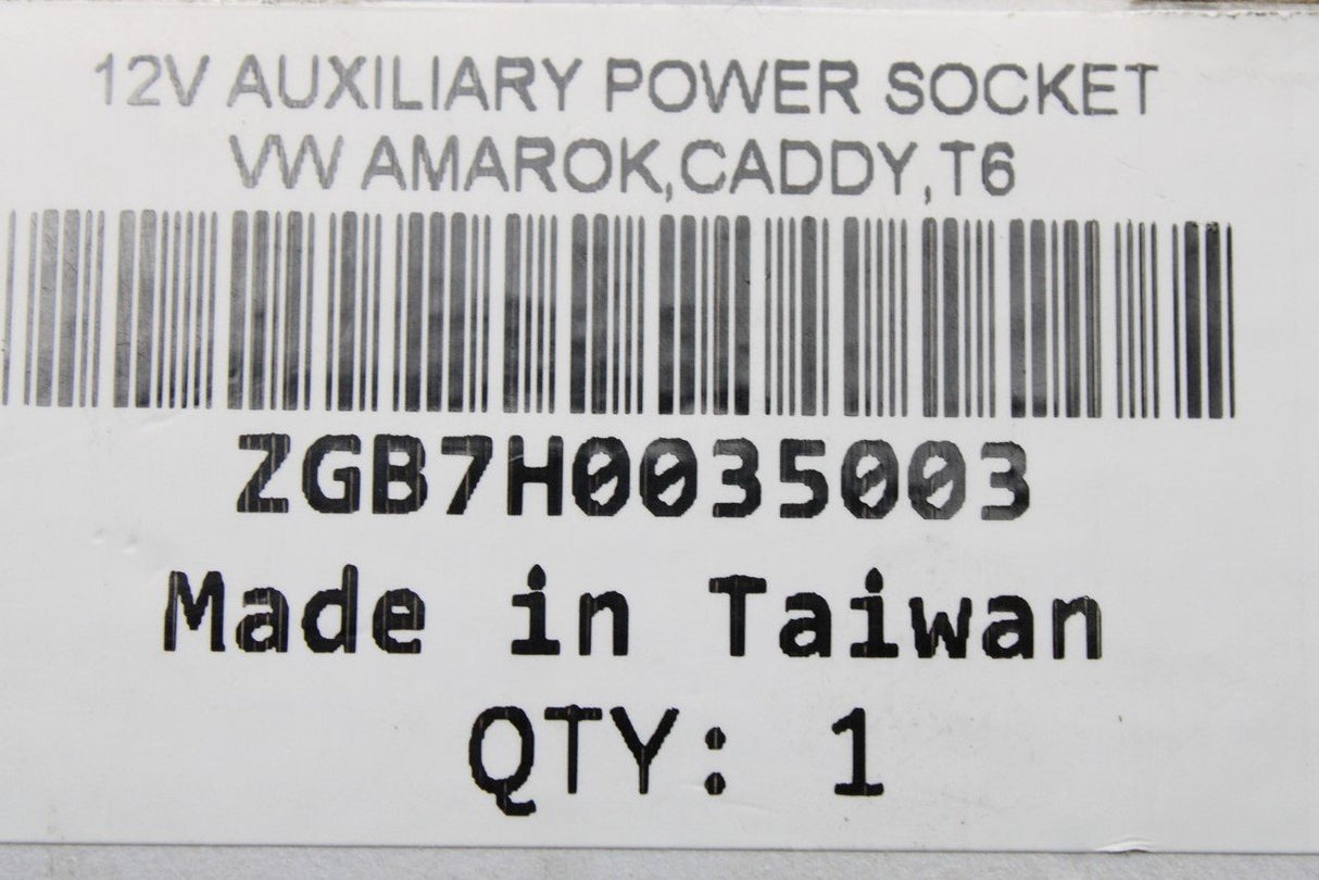 VW Amarok Transporter T6 Caddy 12V auxiliary power socket ZGB7H0035003