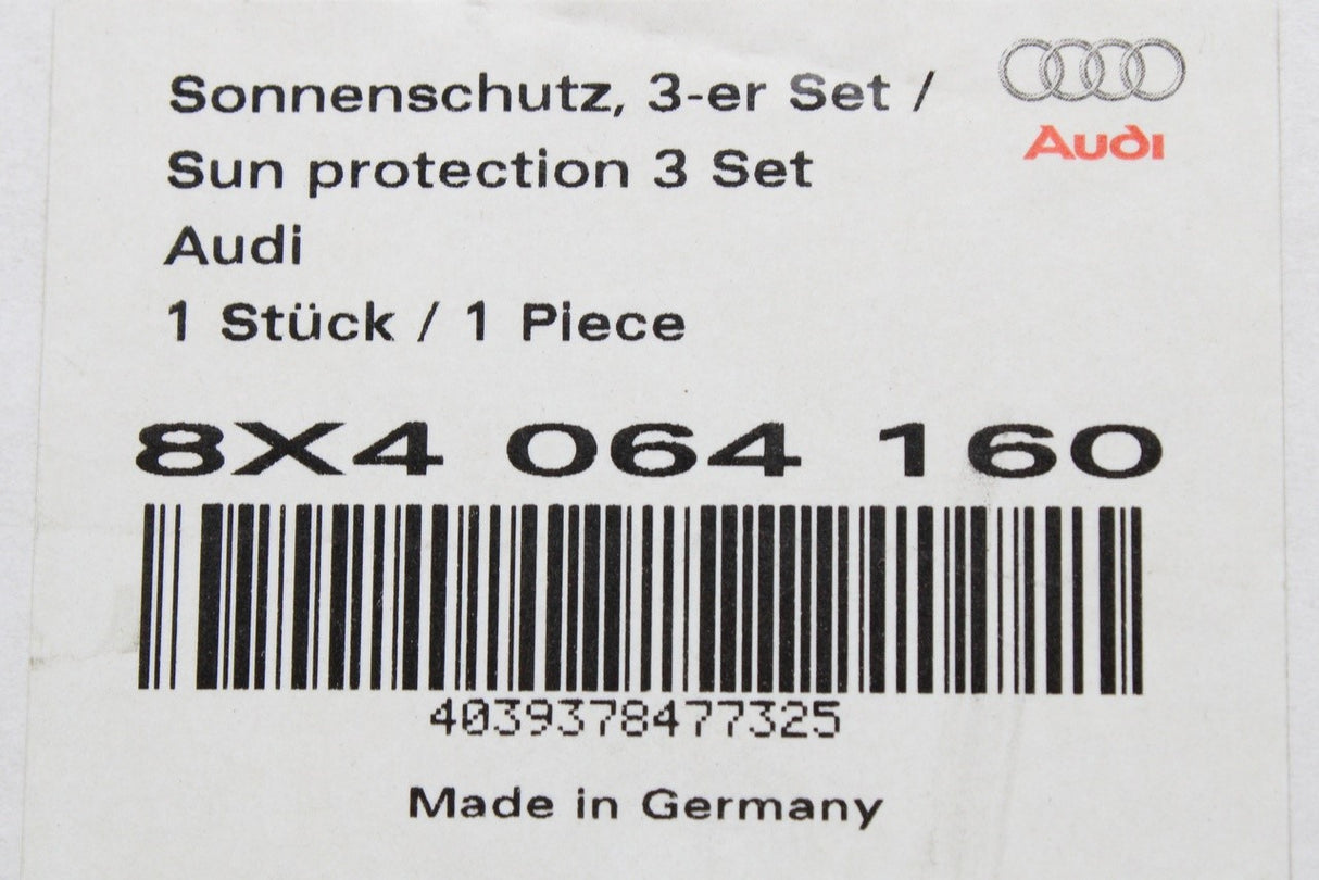 Audi A1 2011-2018 rear windows sun protection shade blind set 8X4064160