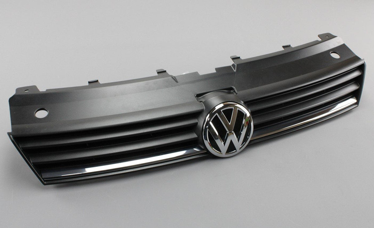 VW Polo 6C 2015-17 Front upper radiator grill satin black 