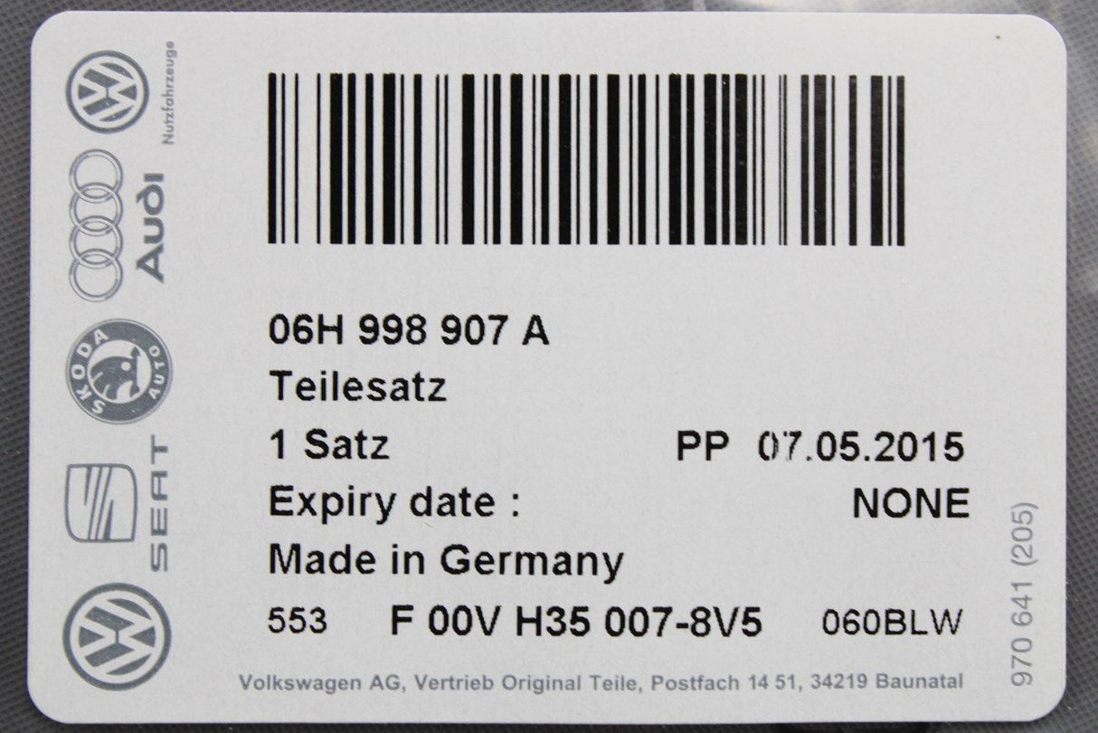 VW Audi Skoda SEAT injector seal repair kit 06H998907A 06G998907A