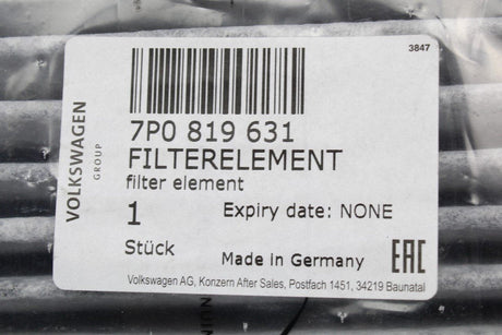 VW Touareg 2011-2018 cabin pollen filter 7P0819631