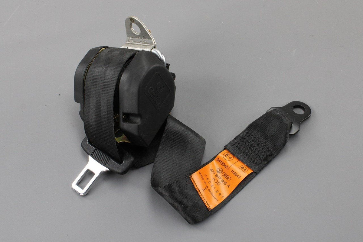 VW Polo MK2 1982-90 three point safety seat-belt (rear) 873857805A, view 1
