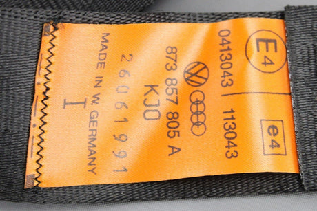VW Polo MK2 1982-90 three point safety seat-belt (rear) 873857805A