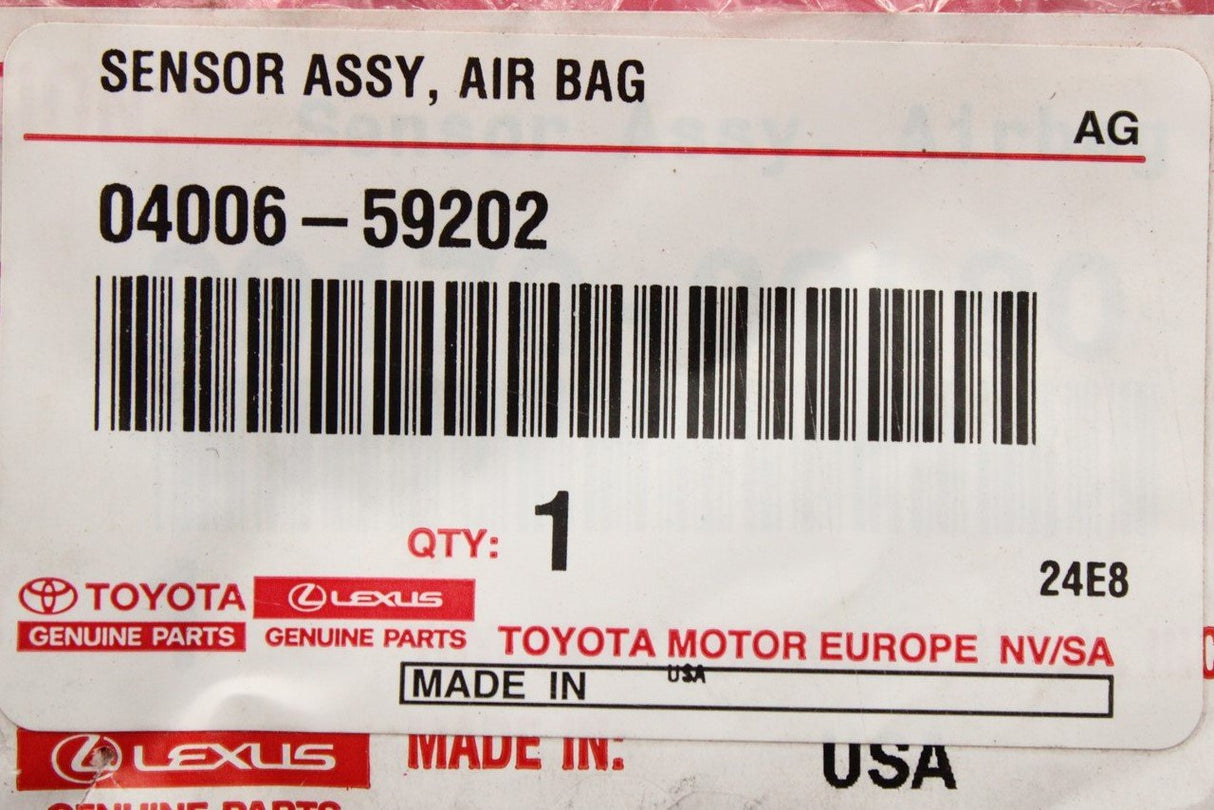 Toyota airbag sensor module 04006-59202