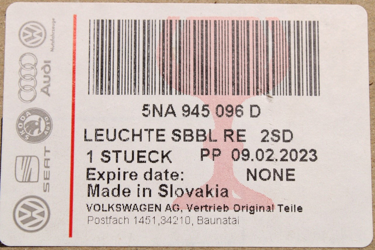 VW Tiguan 2016-20 LED rear tail light (outer right) 5NA945096D