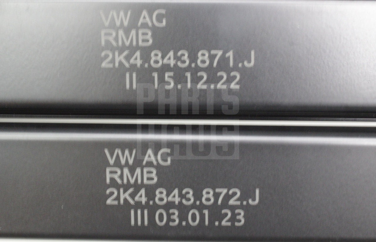 VW Caddy 2021-on sliding door guide rails 2K4843871J 03C / 2K4843872J 03C