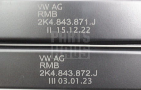 VW Caddy 2021-on sliding door guide rails 2K4843871J 03C / 2K4843872J 03C