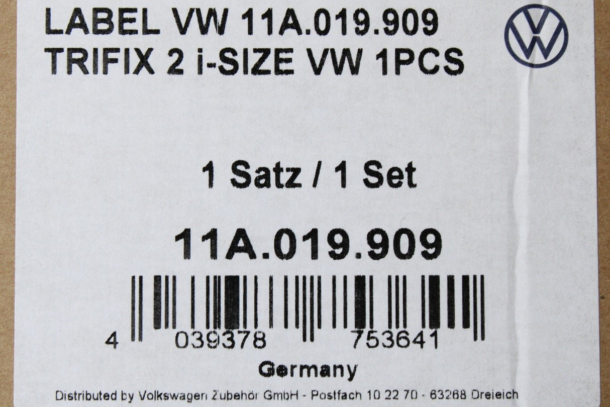 Volkswagen i-size trifix child safety car seat (15-48 months) 11A019909