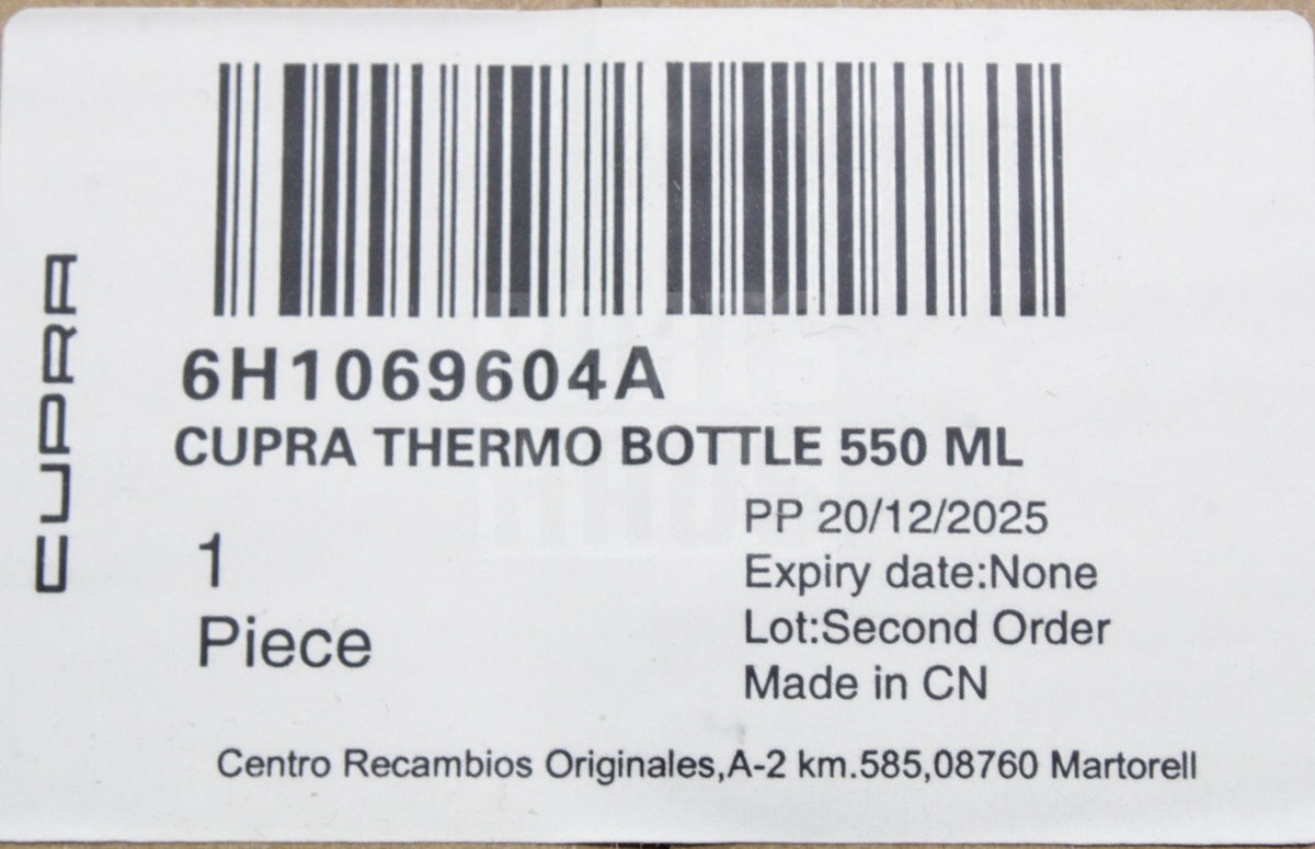 CUPRA accessory thermos mug (550ml) 6H1069604A