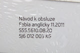 Skoda Fabia 2011-2015 owners manual wallet S5556100820