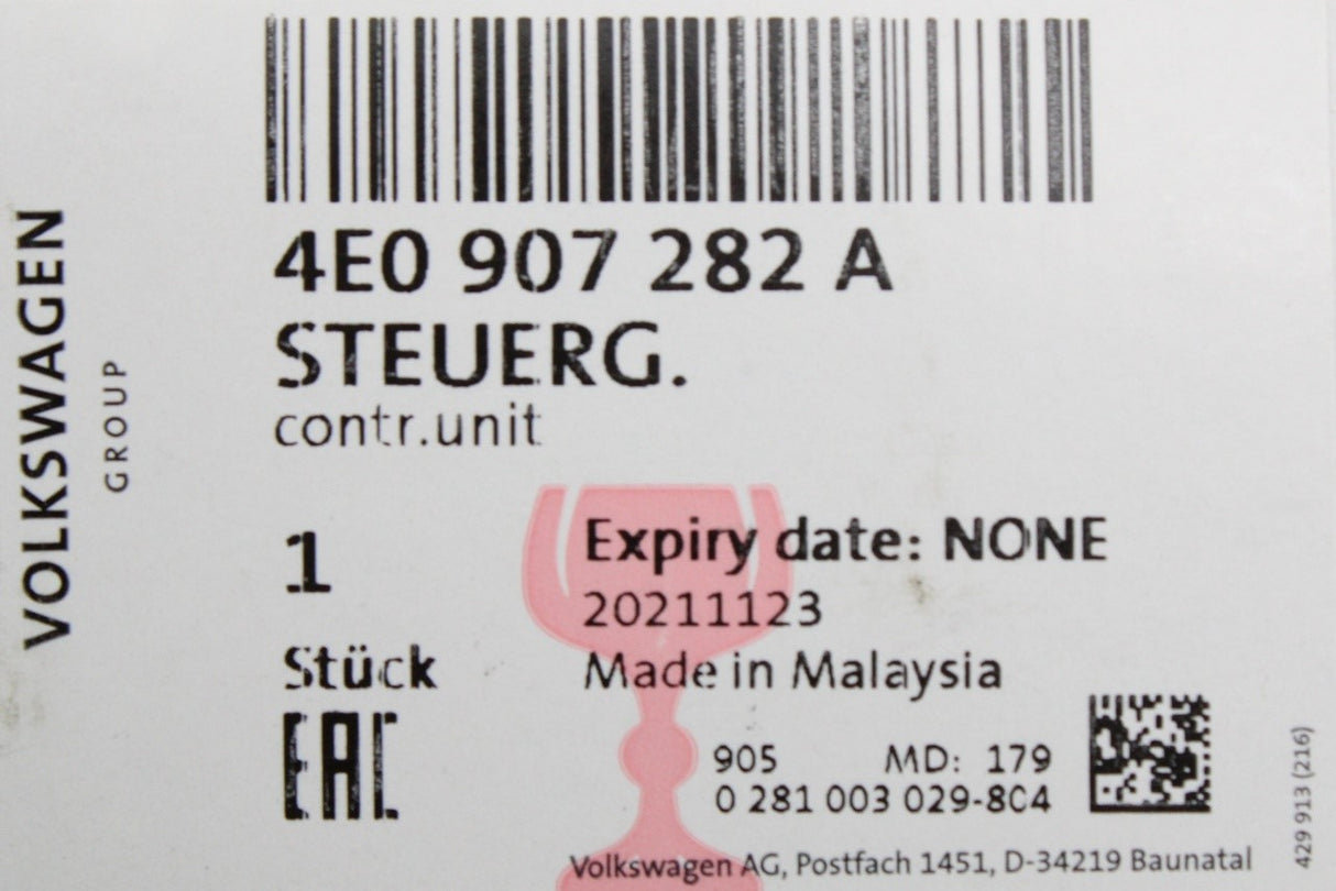 VW Touareg Audi A4 2.7 3.0 TDI glow plug relay control unit 4E0907282A