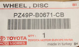 Toyota Yaris alloy wheel rim (15 inch) PZ49P-B0671-CB