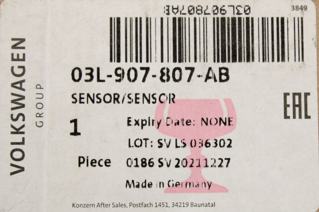 VW Crafter 2012-2016 2.0 TDI NOx sensor 03L907807AB