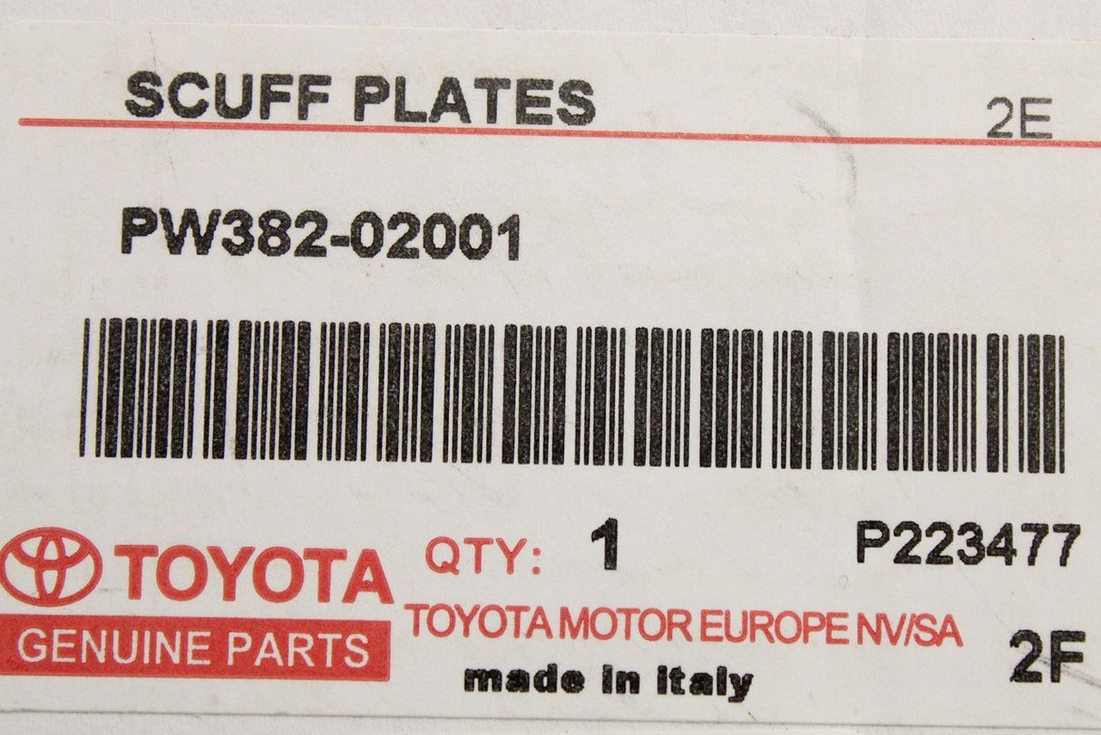 Toyota Corolla Hybrid scuff plates set (front and rear) PW382-02001