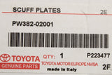 Toyota Corolla Hybrid scuff plates set (front and rear) PW382-02001
