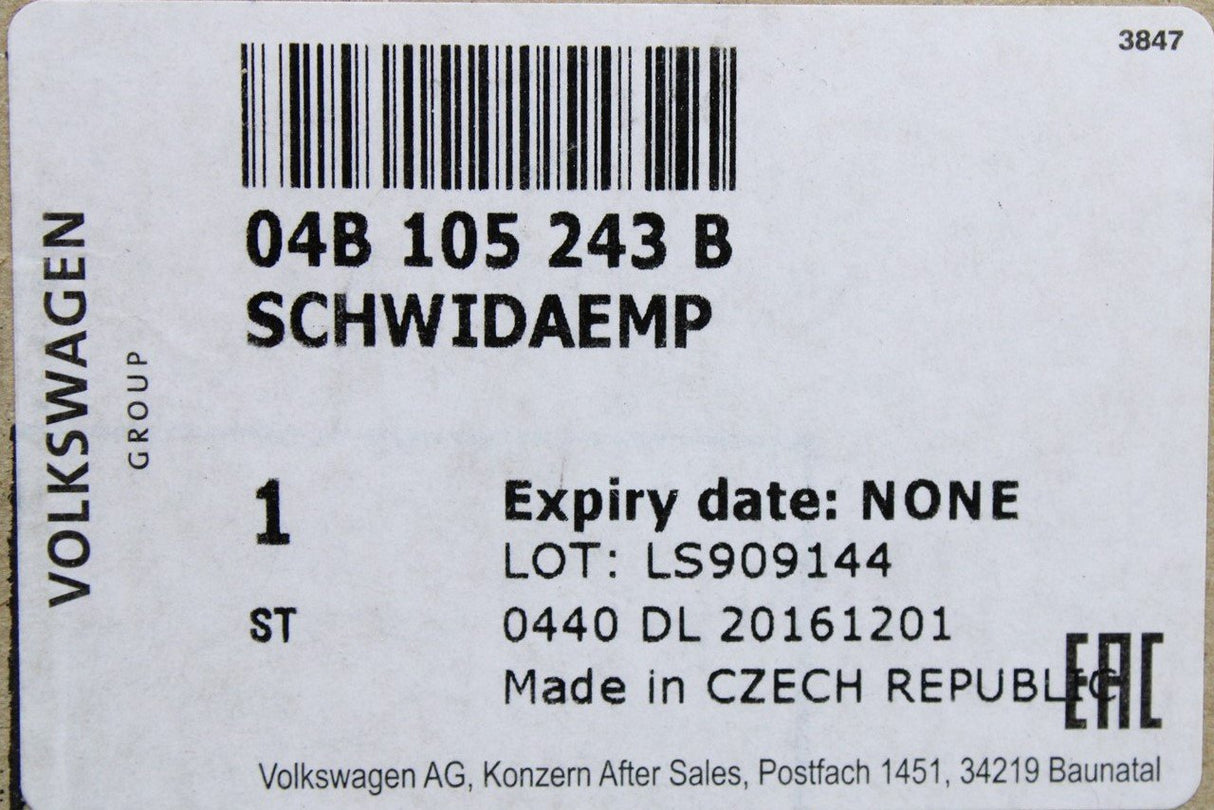 VW Polo Audi Skoda SEAT crankshaft vibration damper (1.4TDI) 04B105243B