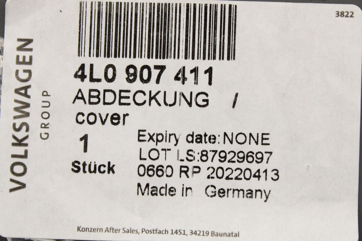 Audi Q7 2010-2015 RSQ3 2014-2018 engine control unit cover 4L0907411