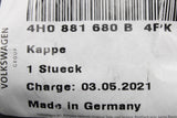 VW Golf MK8 Audi SEAT headrest guide trim rosette (black) 4H0881680B 4PK