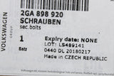 VW T-Roc 2018-on sunroof roller shade blind securing screws 2GA898920