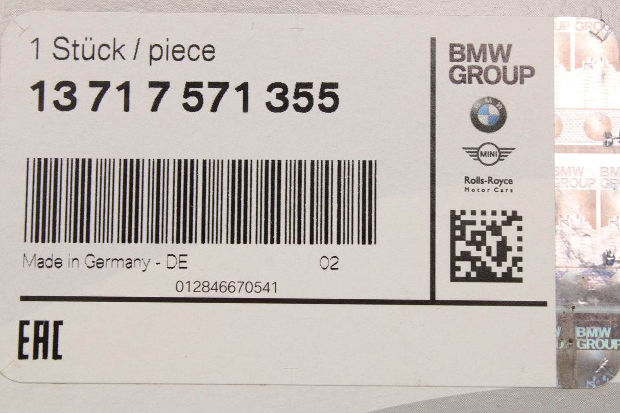 BMW 5' 6' 7' X3 X4 X5 X6 N54 N55 air filter element 13717571355