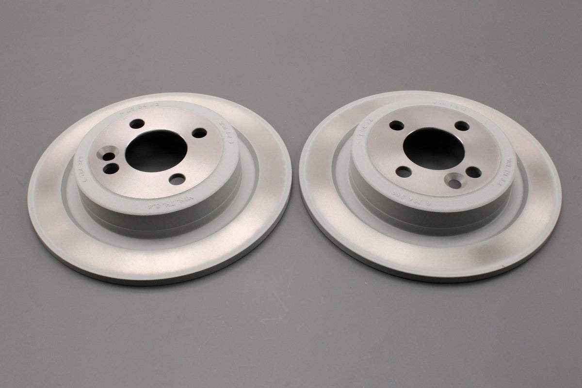 MINI R55 06-14 R56 05-13 R57 R58 R59 rear brake discs (x2) 34216784389, view 1