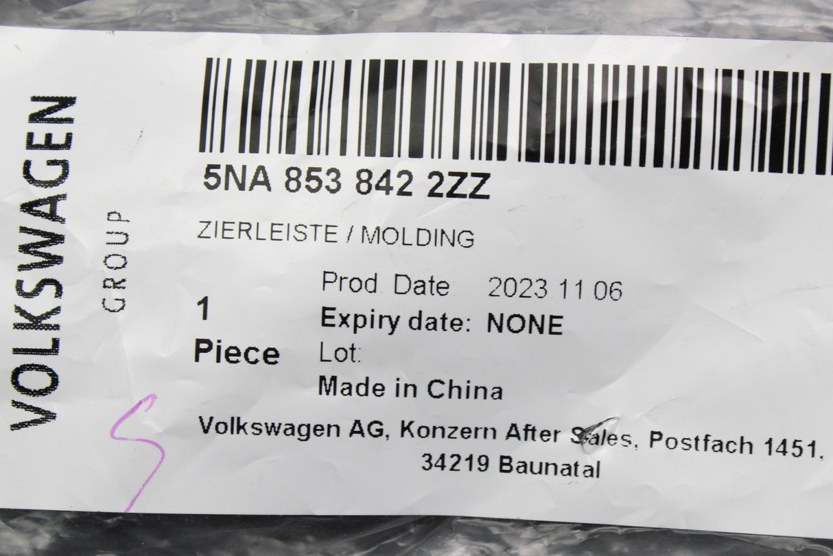 VW Tiguan 2016-on rear bumper chrome trim (right) 5NA853842 2ZZ
