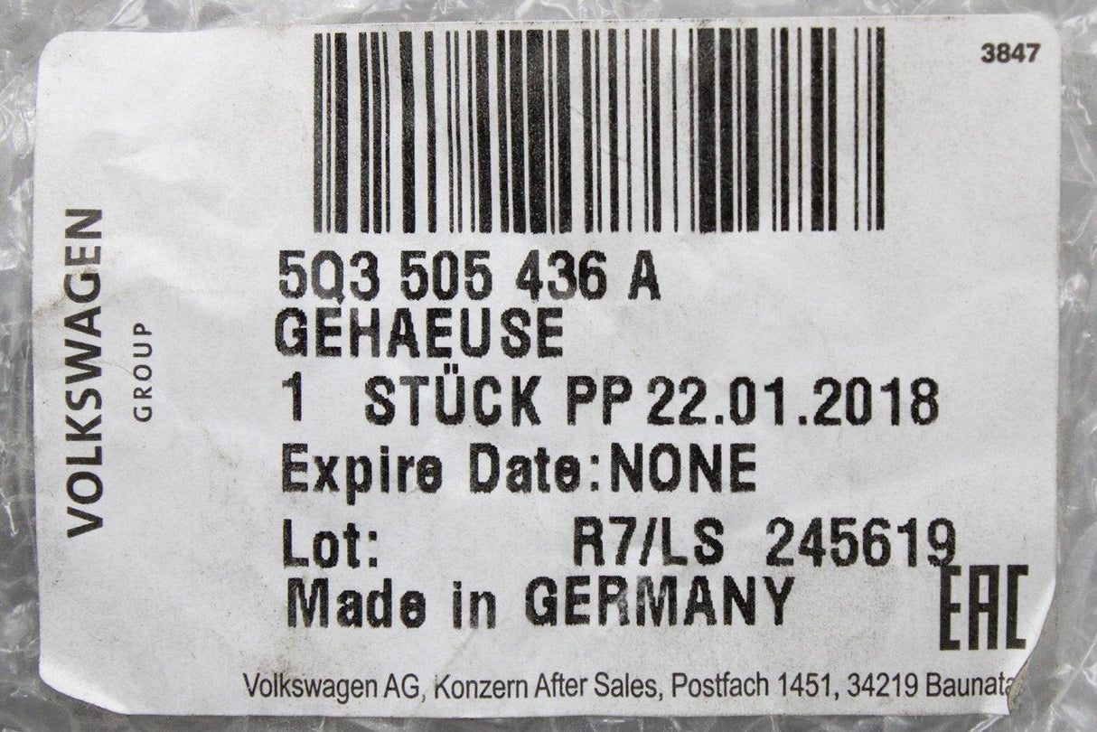 VW Audi Skoda SEAT wheel bearing housing for 4WD (rear right) 5Q3505436A