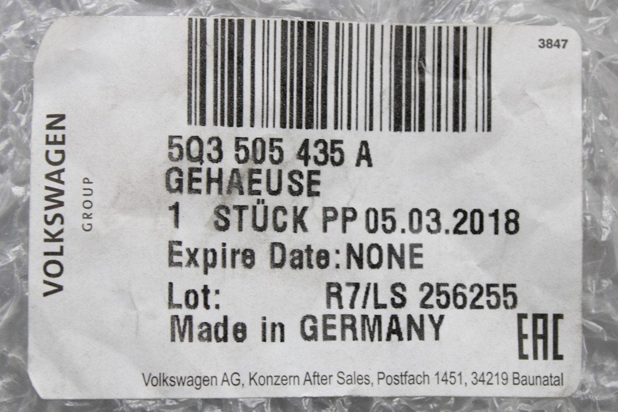 VW Audi Skoda SEAT wheel bearing housing for 4WD (rear left) 5Q3505435A