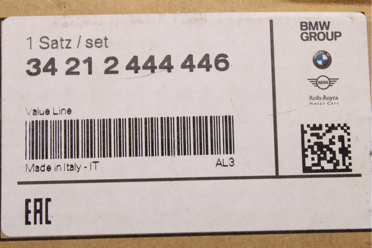 MINI Countryman R60 10-16 Paceman R61 brake pad kit (rear) 34212444446