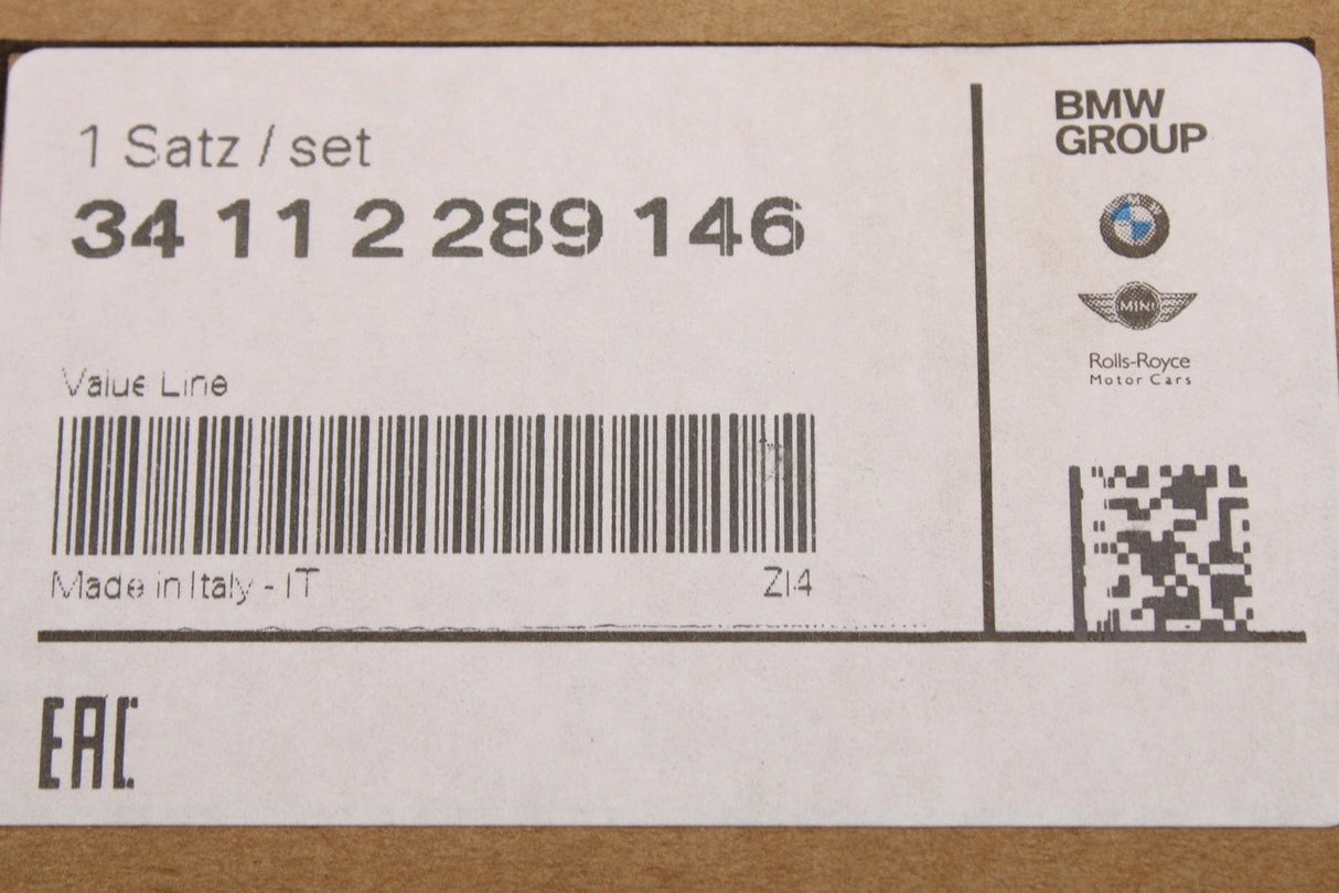 MINI R55 Cooper S R56 Cooper S SE R57 brake pads kit (front) 34112289146