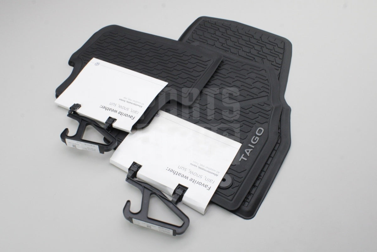 VW Taigo 2022-on front and rear rubber floor mats set 2G8061502 / 512
