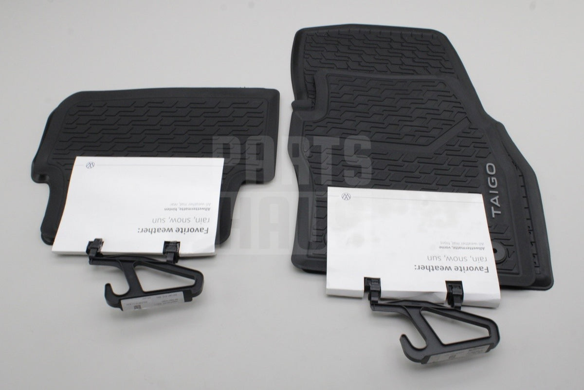 VW Taigo 2022-on front and rear rubber floor mats set 2G8061502 / 512