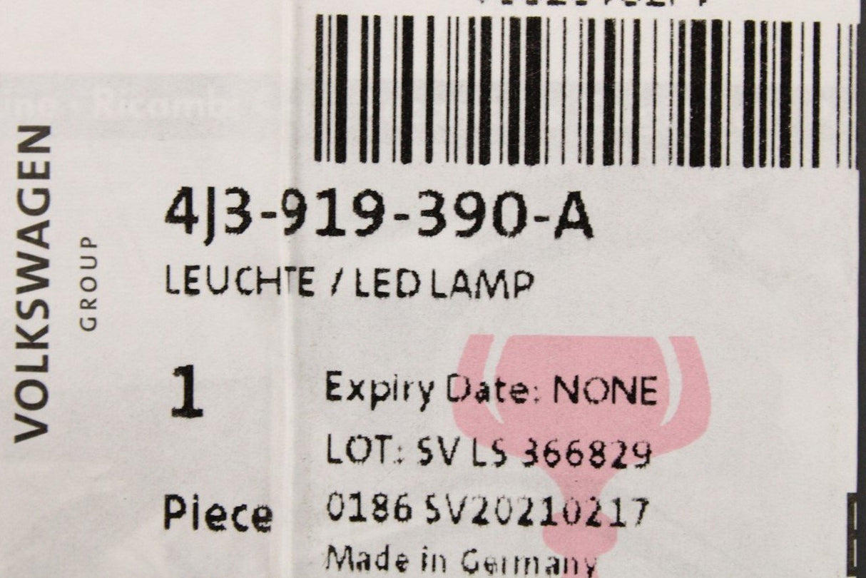 Audi e-Tron GT 2021-on door storage LED (front right) 4J3919390A
