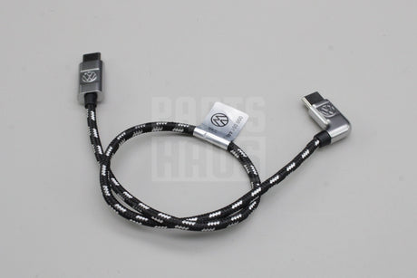 VW Volkswagen USB-C to USB-C braided media in cable (30cm) 000051446BG