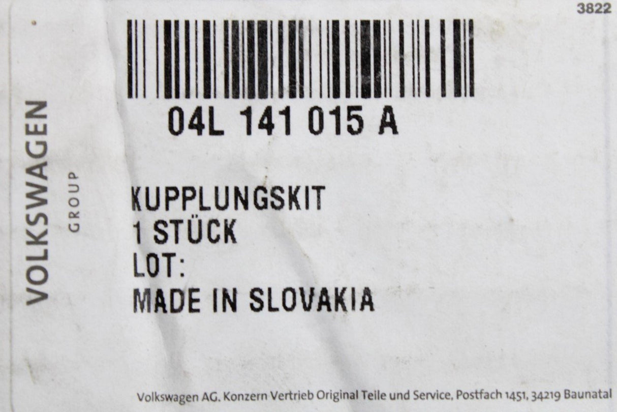 VW Golf Audi Skoda SEAT clutch & pressure plate 1.6 2.0 TDI 04L141015A