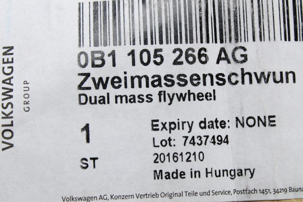 Audi A4 A5 A6 Q5 6-speed manual 280mm flywheel (Quattro) 0B1105266AG