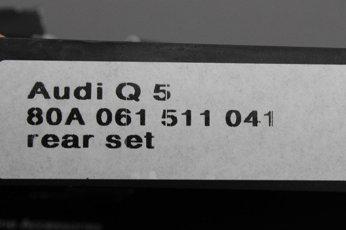Audi Q5 SQ5 2017-on rear rubber floor mats set 80A061511 041