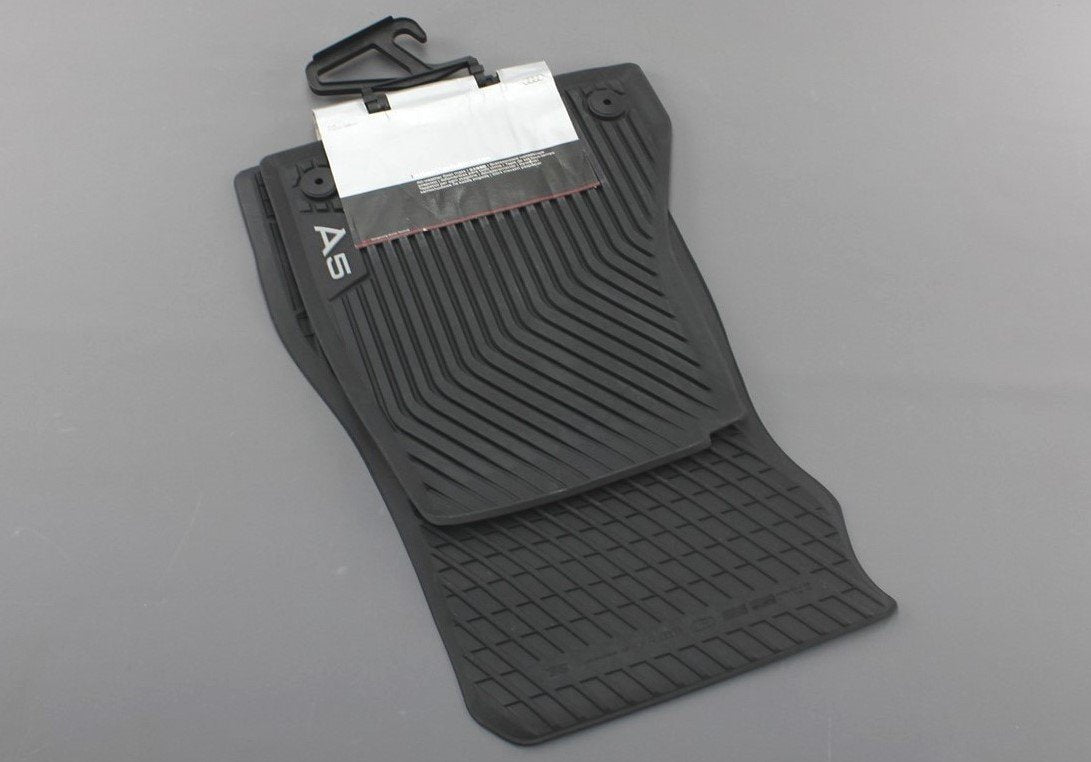 Audi A5 Sportback 2017-on rubber floor mats RHD (front) 8W8061501A 041, view 1