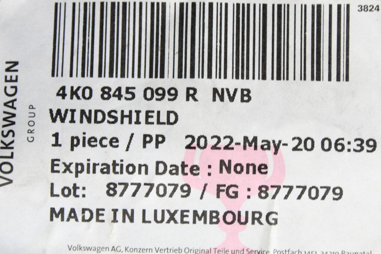 Audi A6 S6 RS6 2019-on windscreen glass 4K0845099R NVB