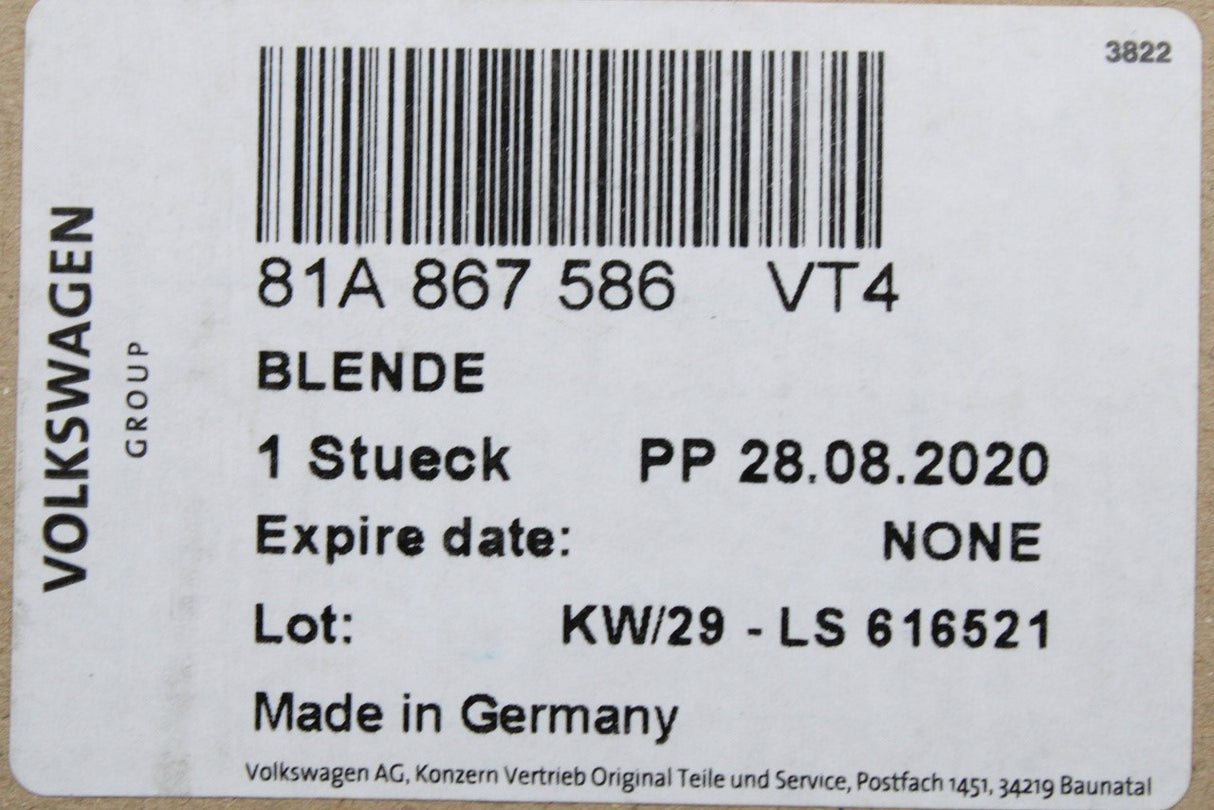 Audi Q2 2017-on interior door pull trim (front right) 81A867586 VT4
