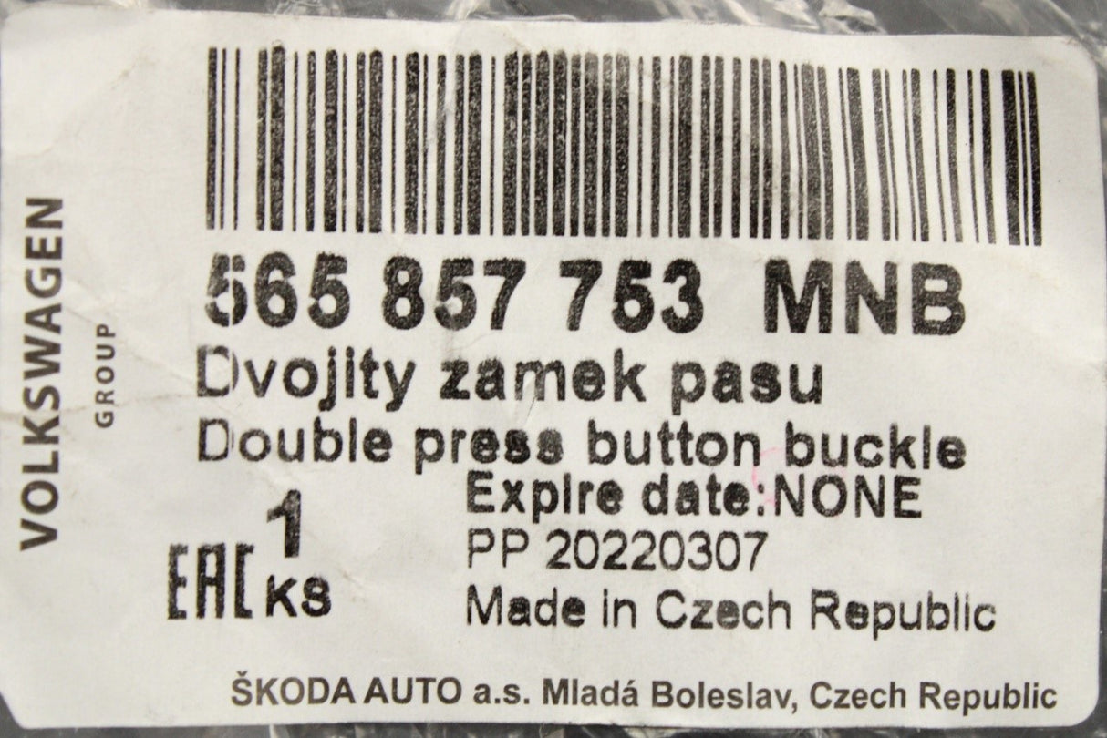 Skoda Kodiaq SEAT Tarraco rear seat belt buckle (left) 565857753 MNB