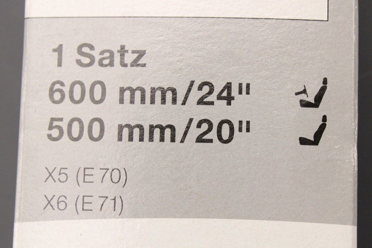 BMW X5 E70 2006-13 X6 E71 2007-14 windscreen wiper blade set 61610077822