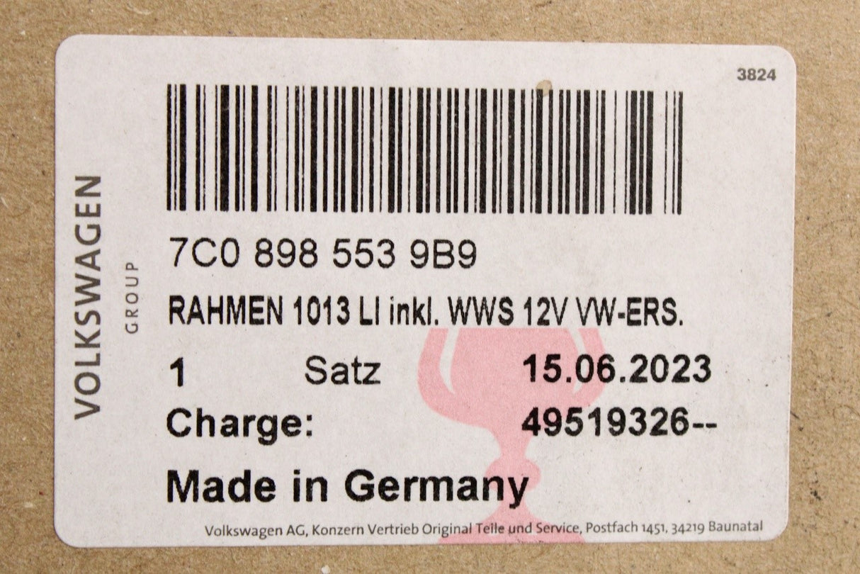 VW Crafter 2017-on wing mirror trim frame (left) 7C0898553 9B9