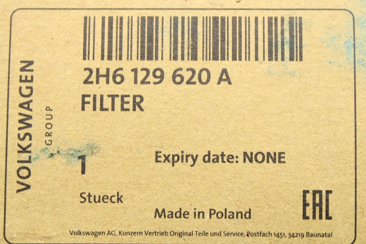 VW Amarok 2017-2022 3.0 TDI air intake filter 2H6129620A