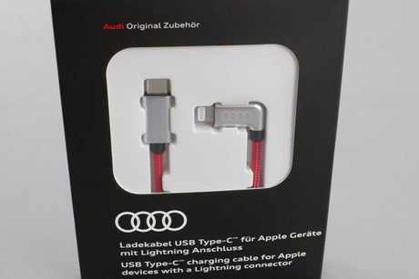 Audi USB-C to Apple Lightning Charging cable (Red/Silver) 8S0051435K