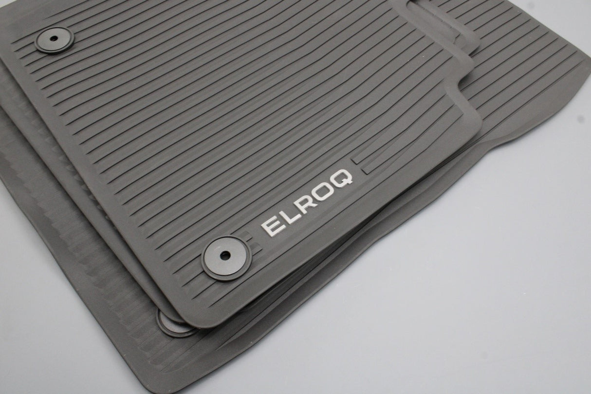 Skoda Elroq 2021-on all weather floor mat set (front & rear) 5LJ061500A