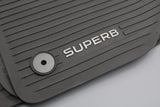 Skoda Superb 2024-on all weather floor mat set (front & rear) 3P2061500