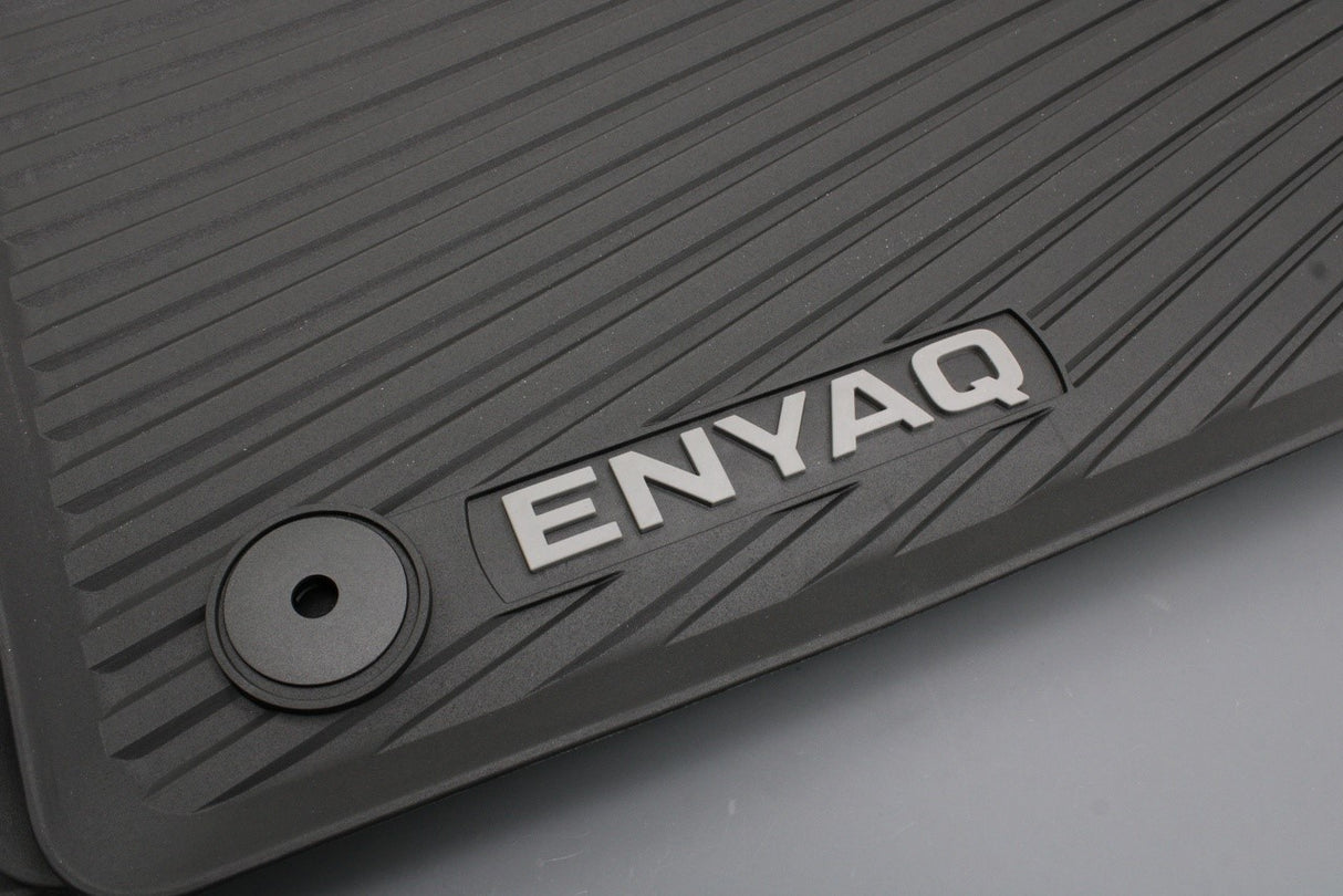 Skoda Enyaq iV 2021-on rubber floor mats set (front & rear) 5LA061500A